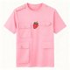 Pink Multi-Pocket Cargo T-Shirt with Strawberry Print