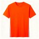 Orange T-Shirt with Side White & Red Stripes